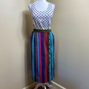 90s western denim skirt